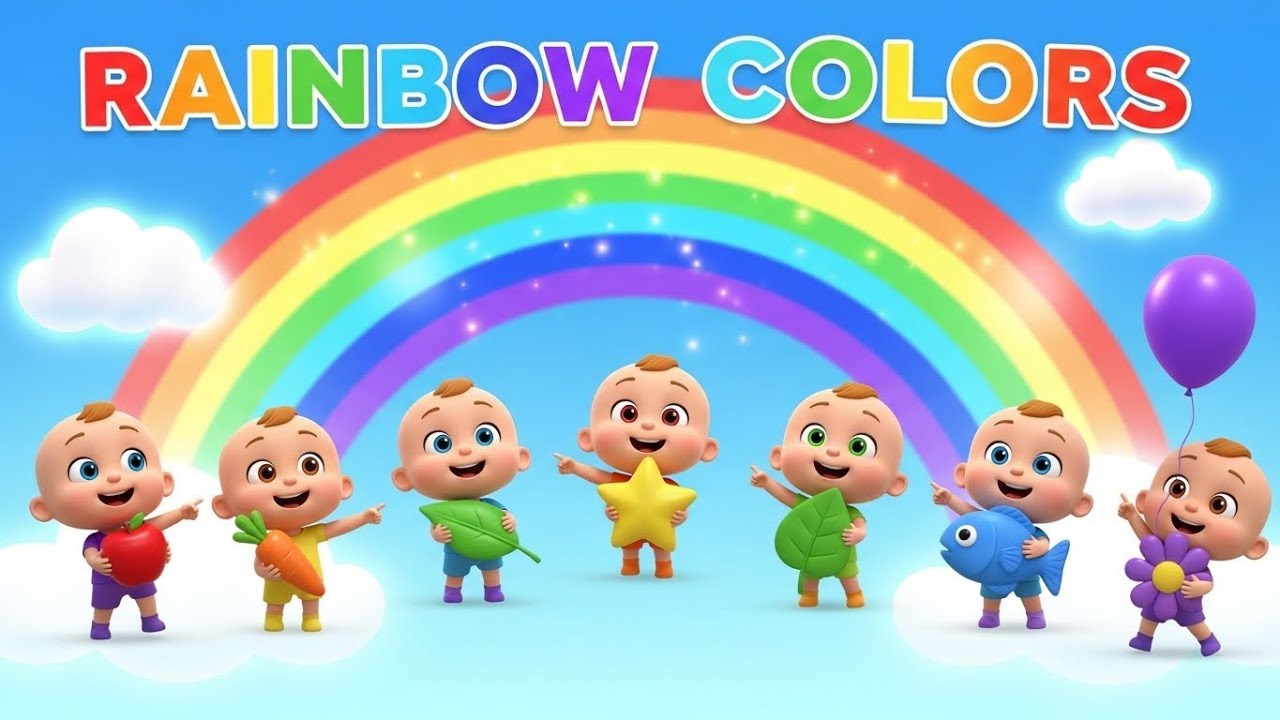 “Rainbow Colors Song for Kids – 3D Baby Cartoon”