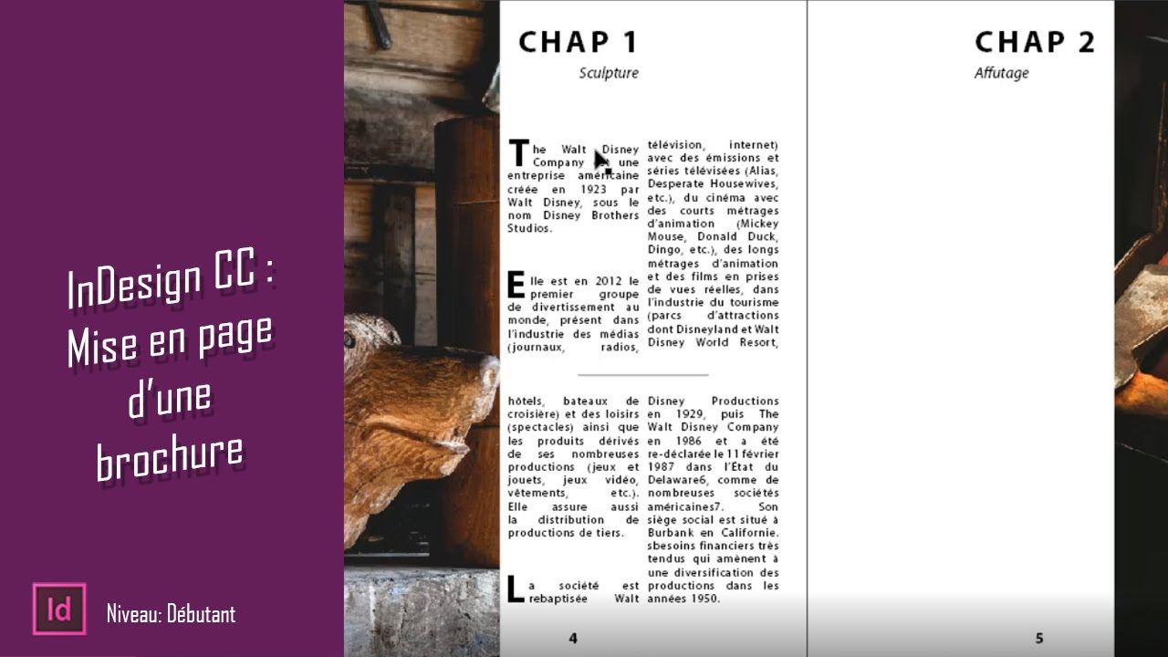 Formation InDesign CC - Comment créer une brochure