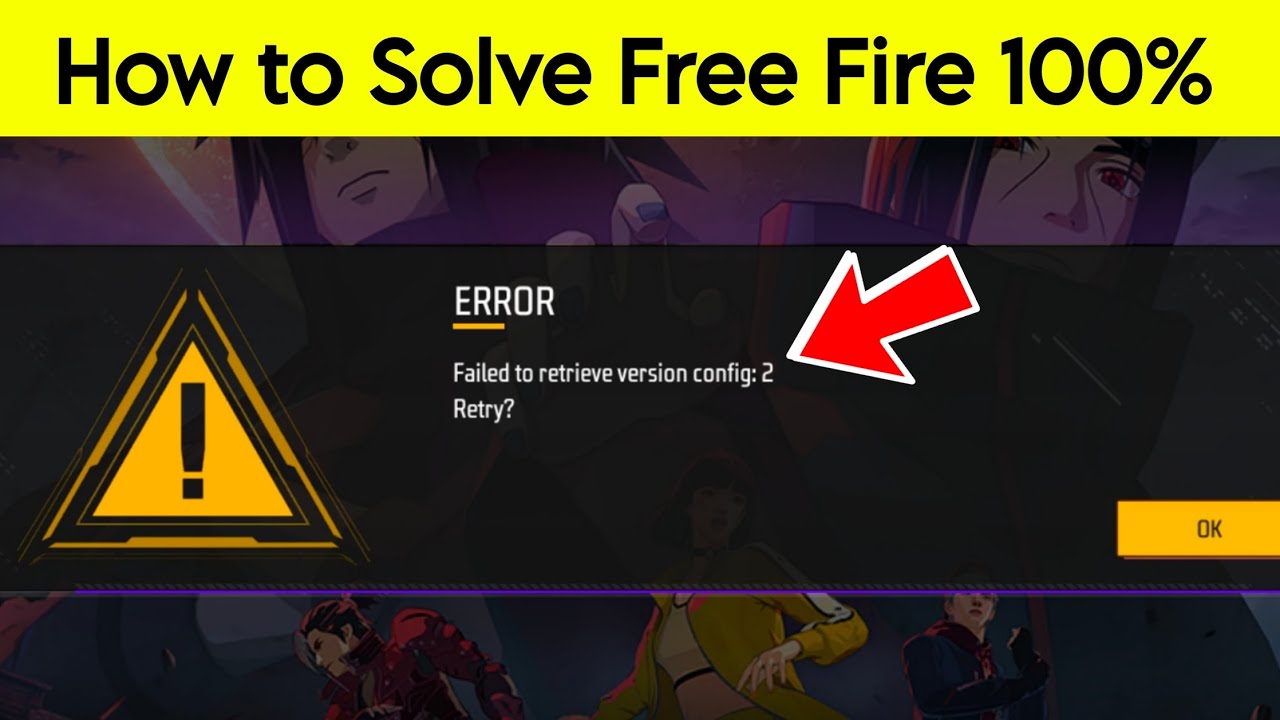 Free Fire Failed to Retrieve Version Config 2 Retry Problem Solved | Free Fire Not Working Problem