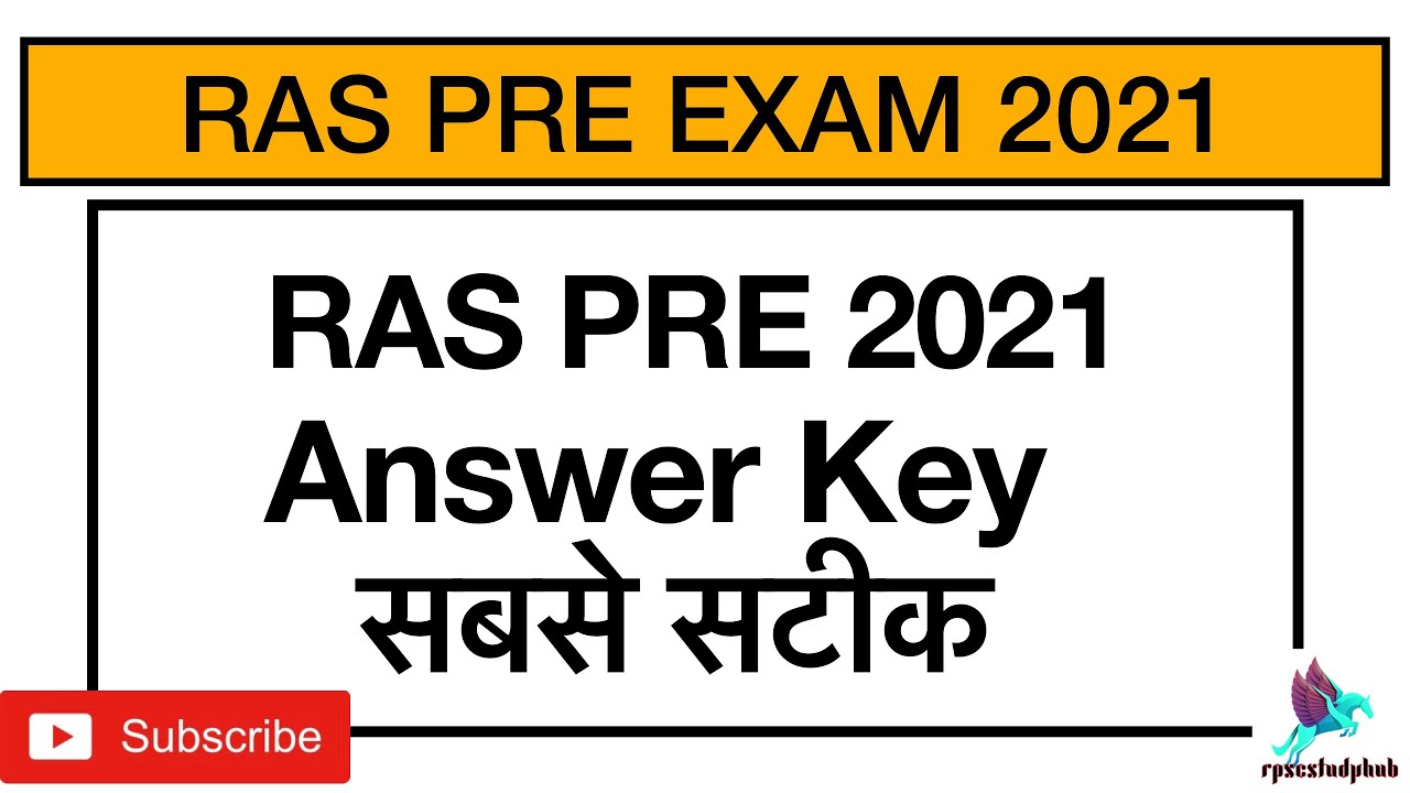 RAS PRE 2021 Answer Key