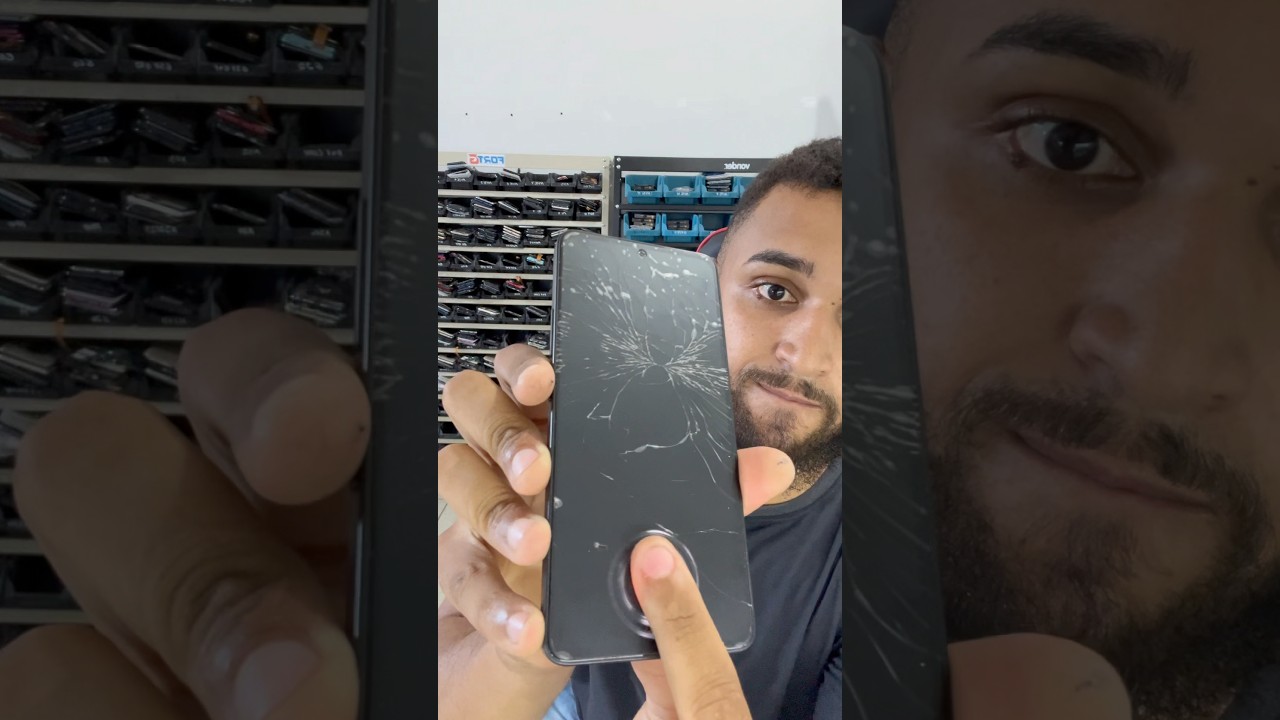 Redmi note 13 veio de outra assist&ecirc;ncia para trocamos apenas o vidro da tela #trocadevidro