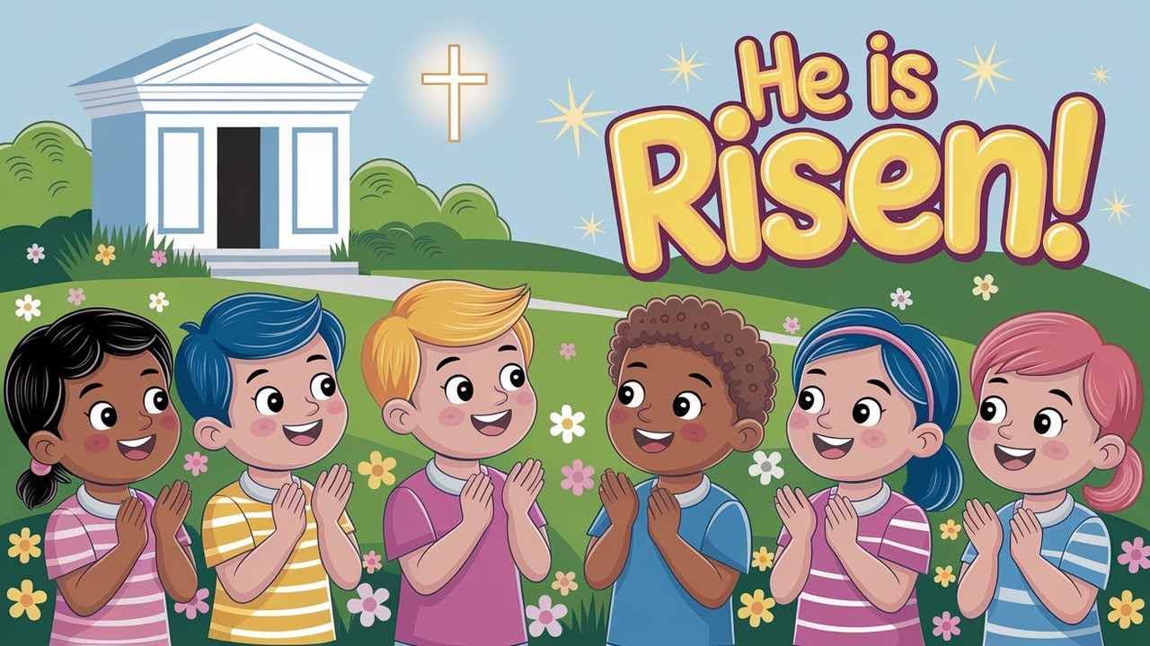 Children's Easter Song! He Is Risen!  Best Easter Worship Song for Kids