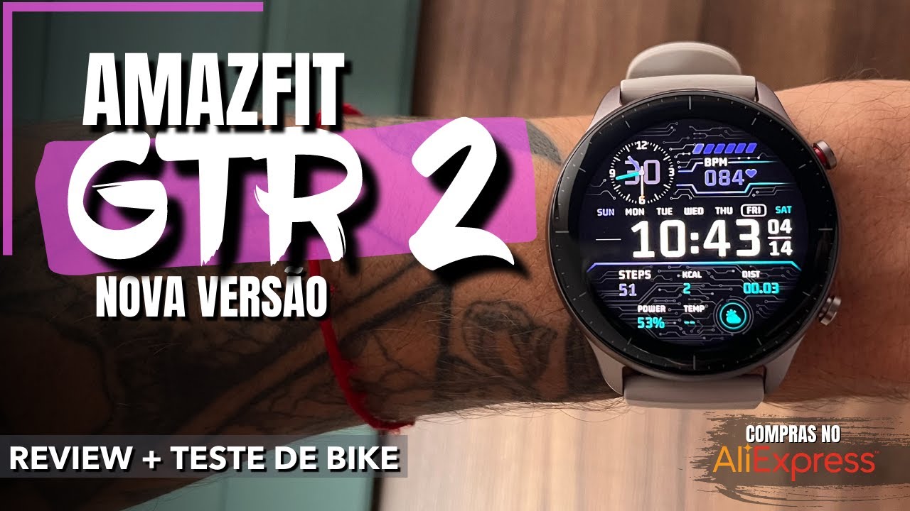 AMAZFIT GTR 2  NOVA VERSÃO - REVIEW + TESTE DE BIKE