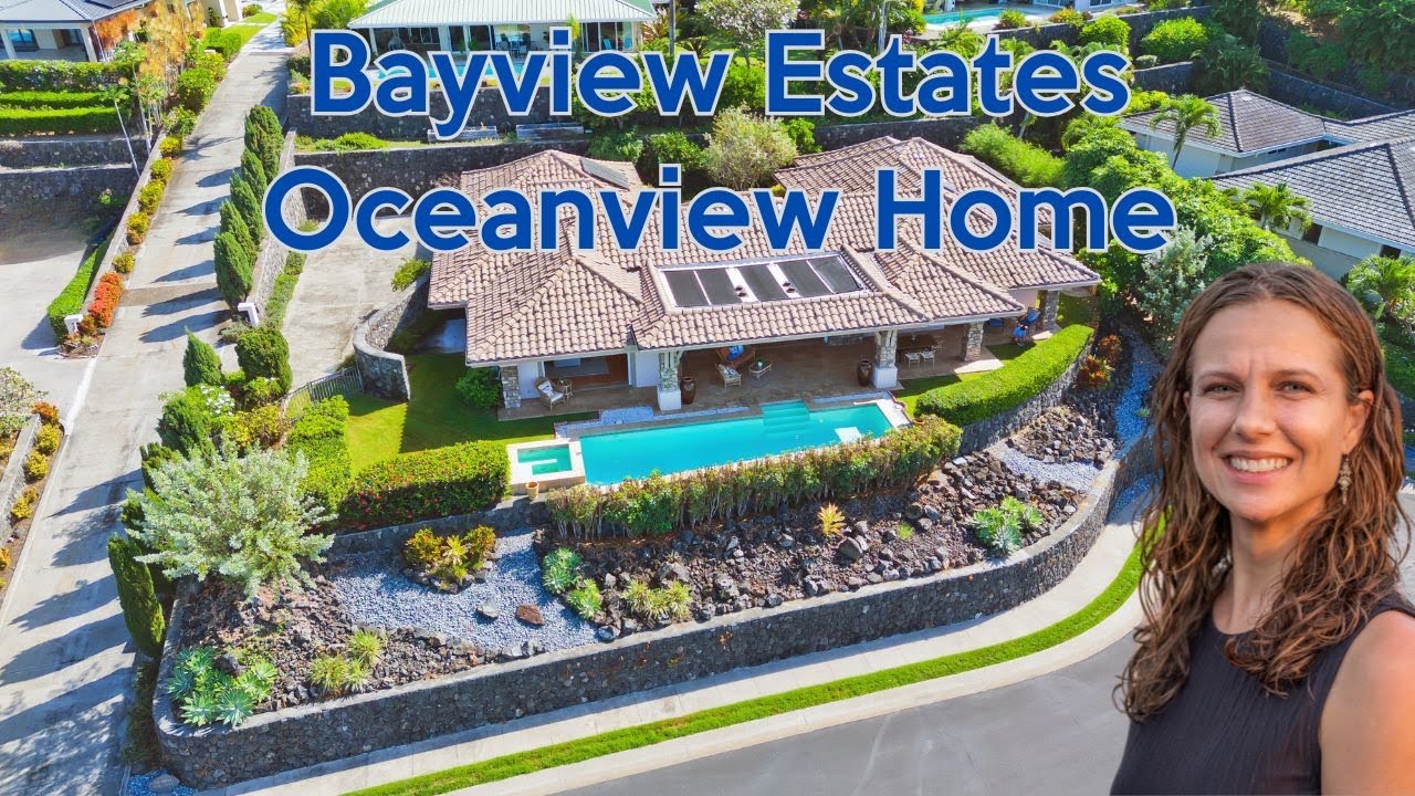 Kona Luxury Home in Bayview Estates | Single-Level Oceanview Estate with Pool