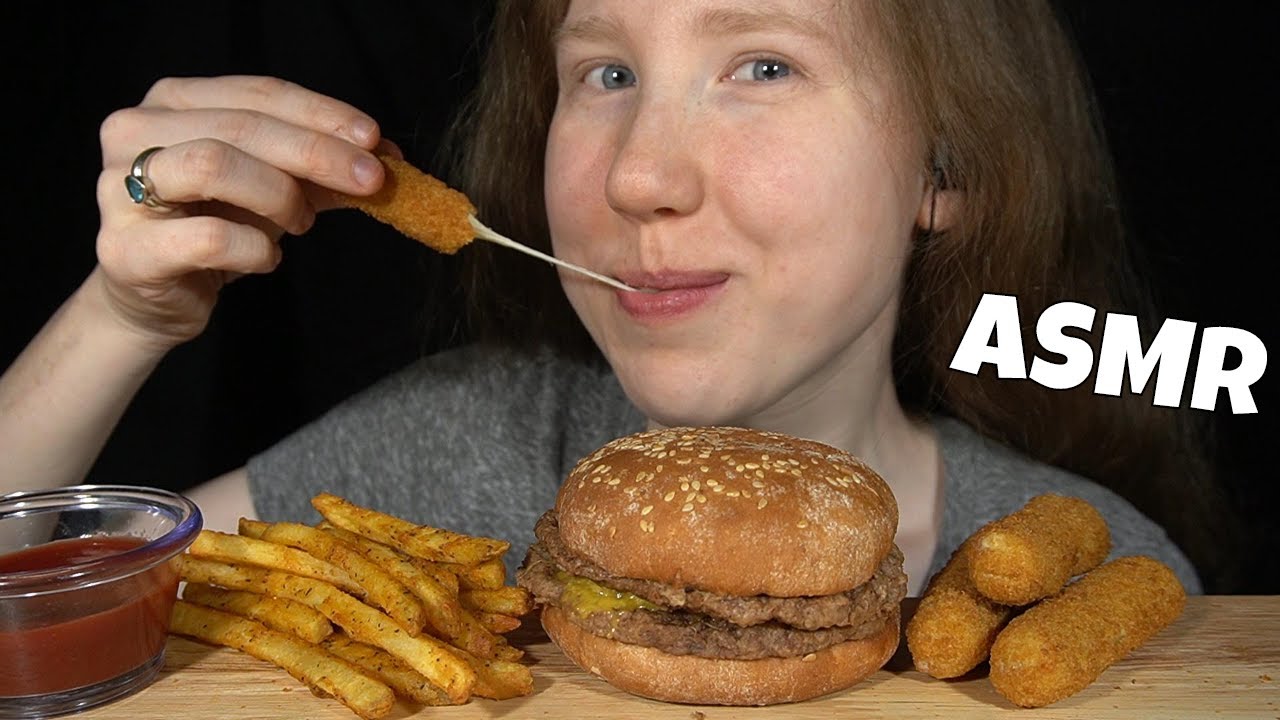 ASMR DOUBLE CHEESEBURGER MUKBANG (Collab With DitBoom ASMR) EATING SOUNDS