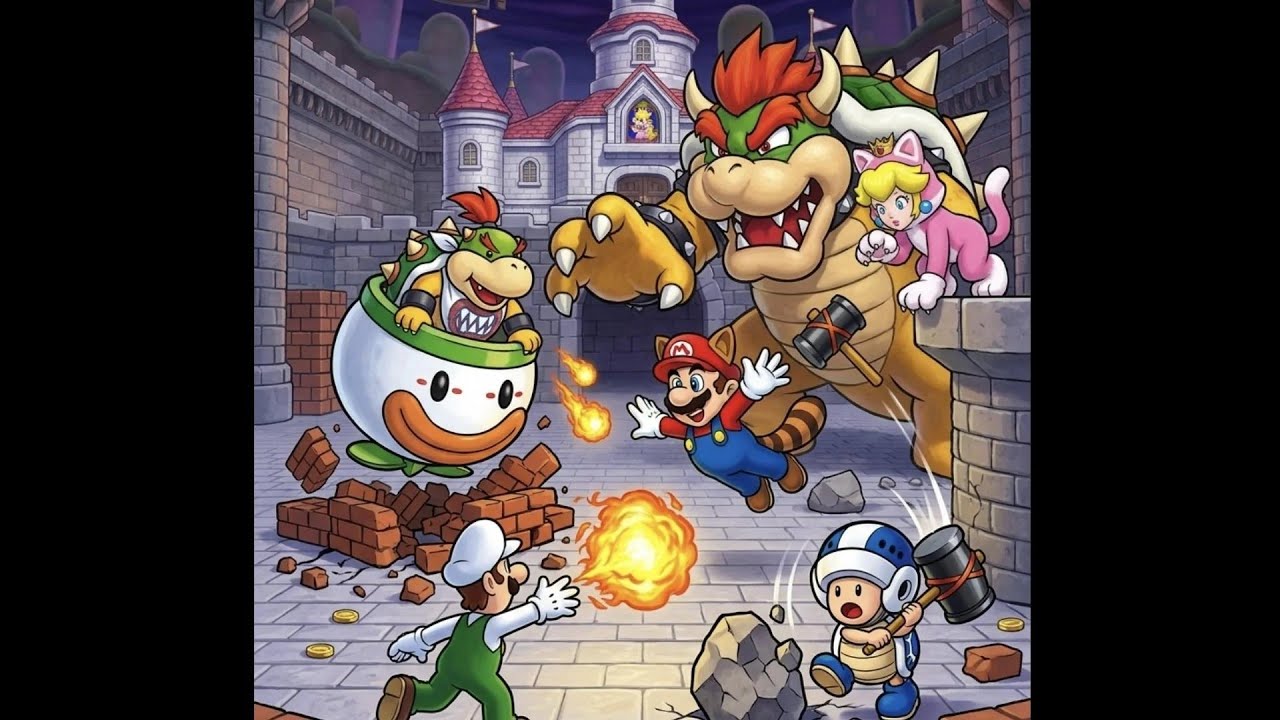 New Super Mario Bros U (Final Boss + Ending)