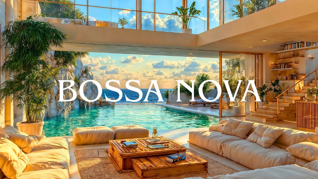 Golden Sunset by the Ocean 🌅 Bossa Nova Jazz & Relaxing Music for Peaceful Evenings
