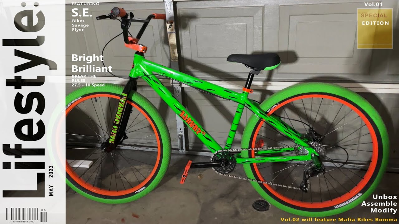 S. E.  Bike's Savage Fyler - Unboxing, Build, Customizing!