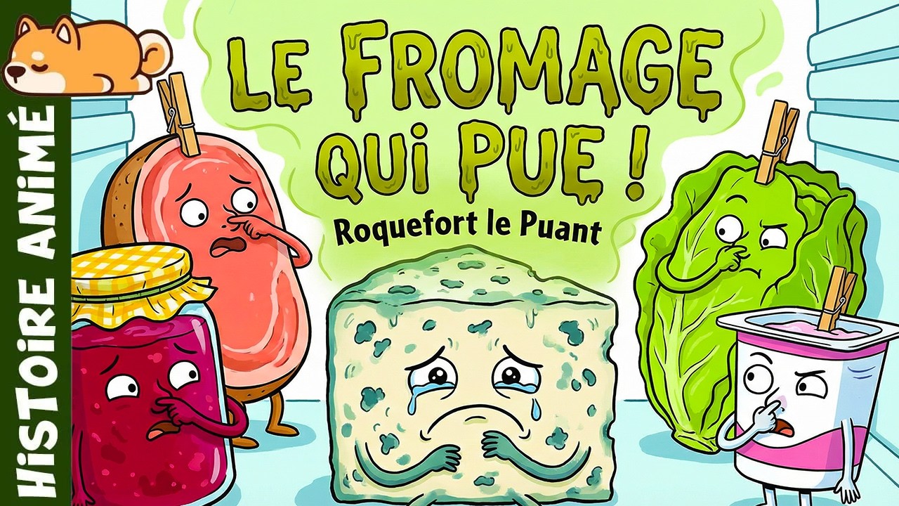 LE FROMAGE QUI PUE 🧀 Histoire pour s'endormir, conte enfant, BARNAB&Eacute;, dr&ocirc;le, frigo, humour