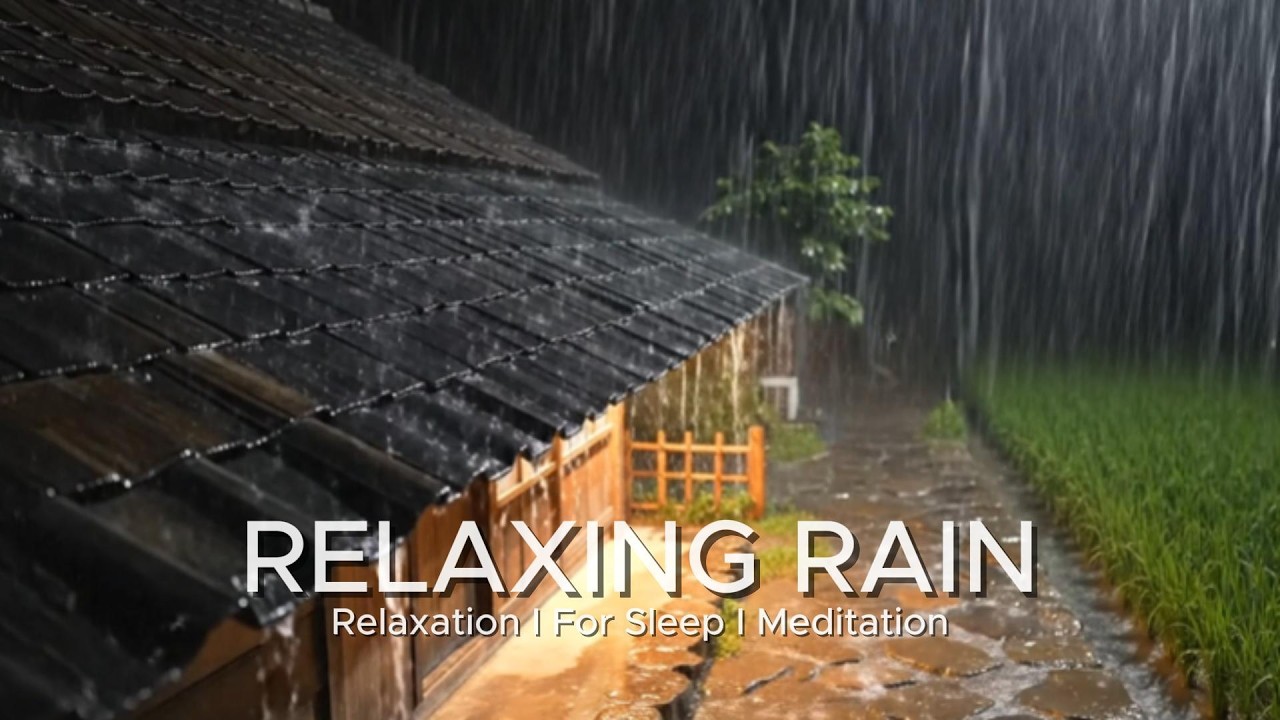 Stop Overthinking Tonight with Heavy Rain & Thunder Over the Car During a Storm