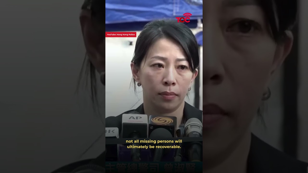 Police officer chokes up as she reveals some victims were &ldquo;reduced to ash&rdquo; in Wang Fuk Court fire