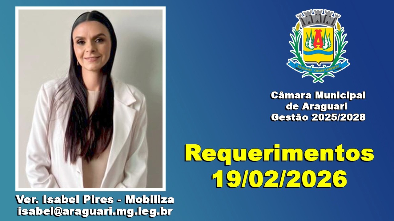 Requerimentos Vereadora Isabel Pires 19/02/2026