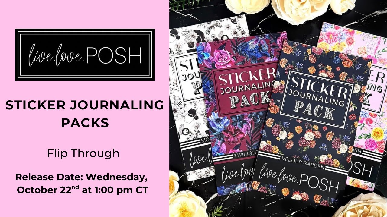 FLORAL STICKER JOURNALING PACKS FLIP THROUGH