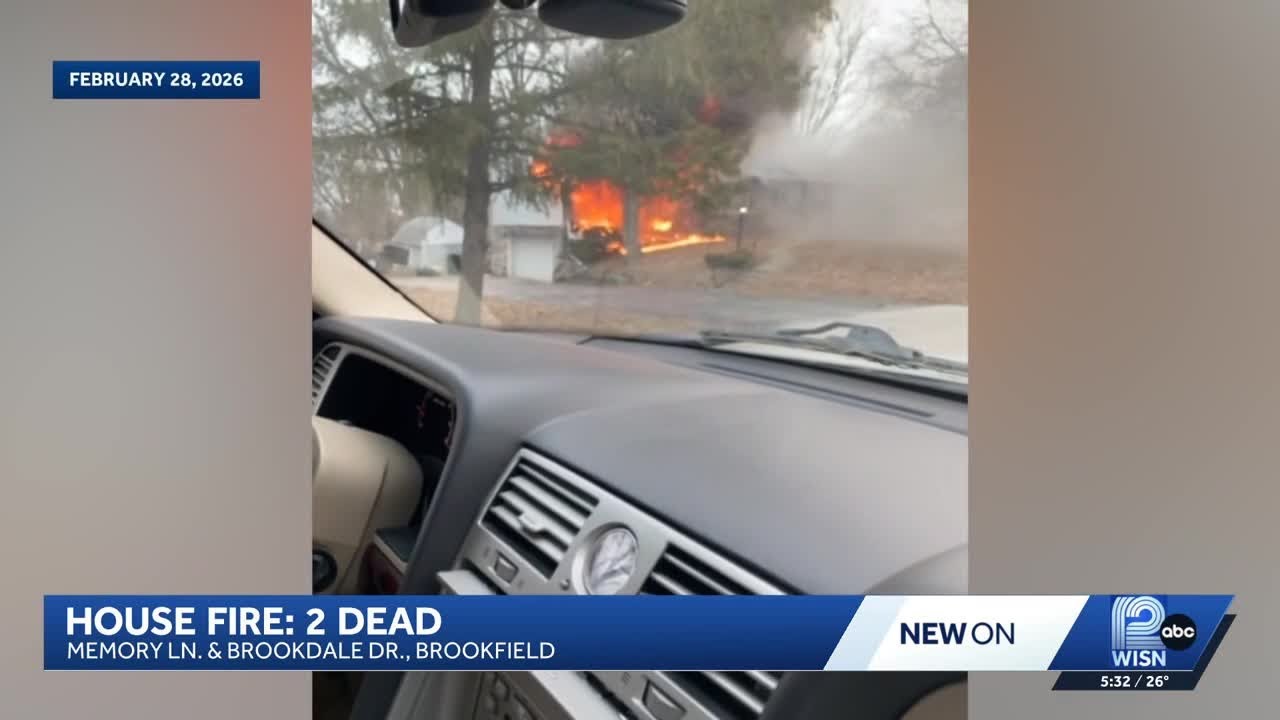 Dog, two people dead after Brookfield house fire
