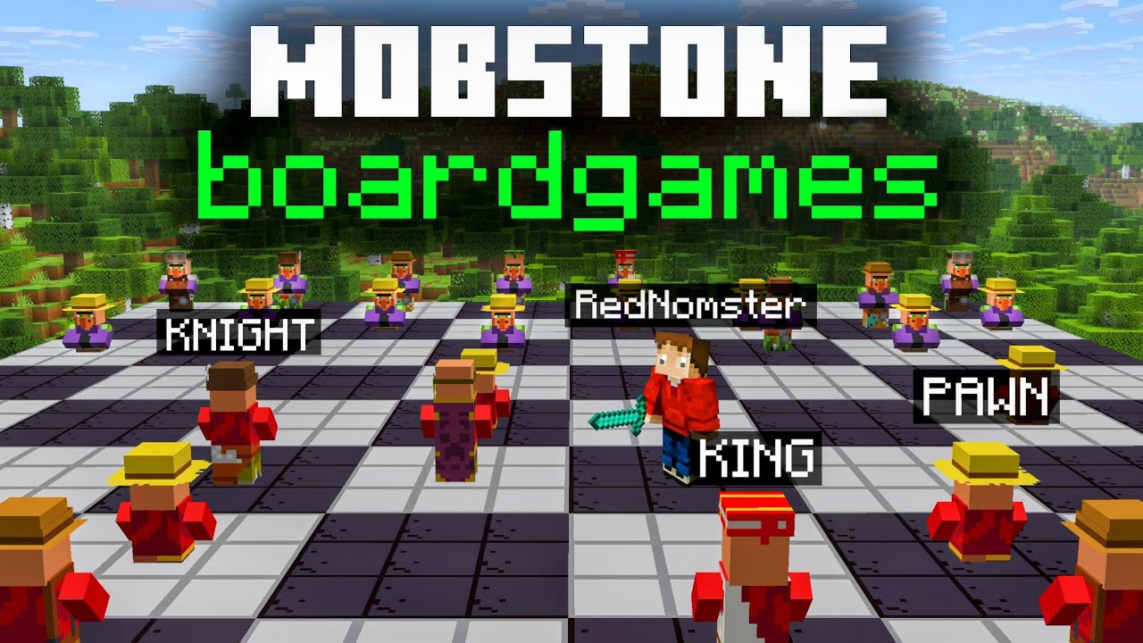Я создал Mob Chess в режиме выживания Minecraft