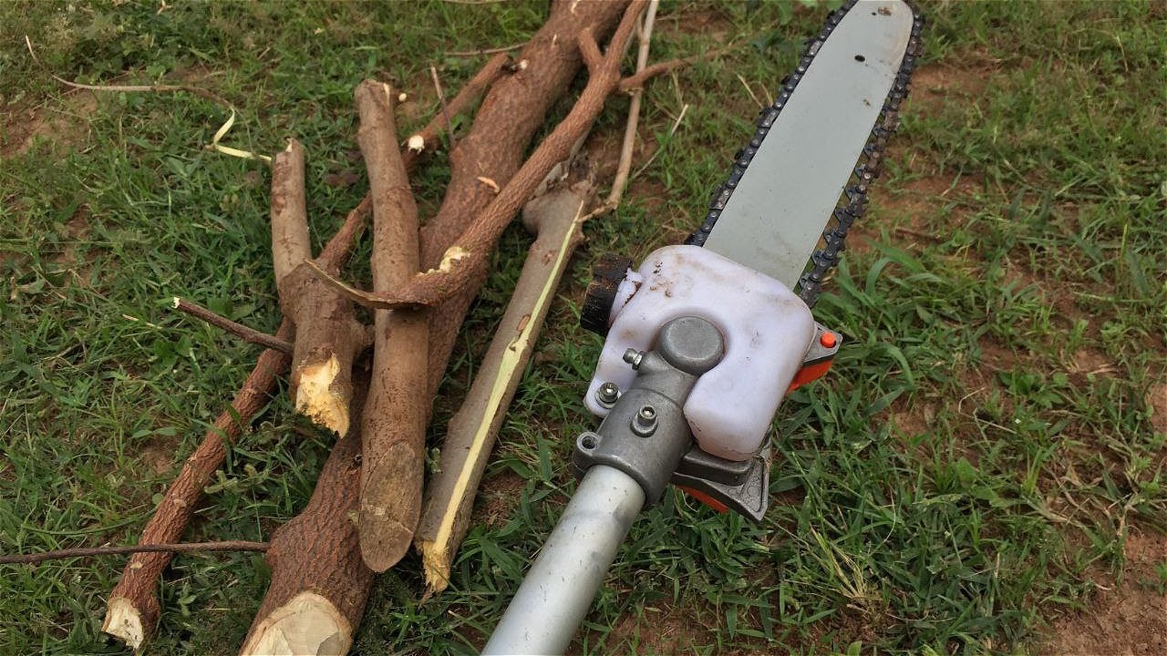 Chainsaw Attachment For Trimmer?! +Test| REVIEW
