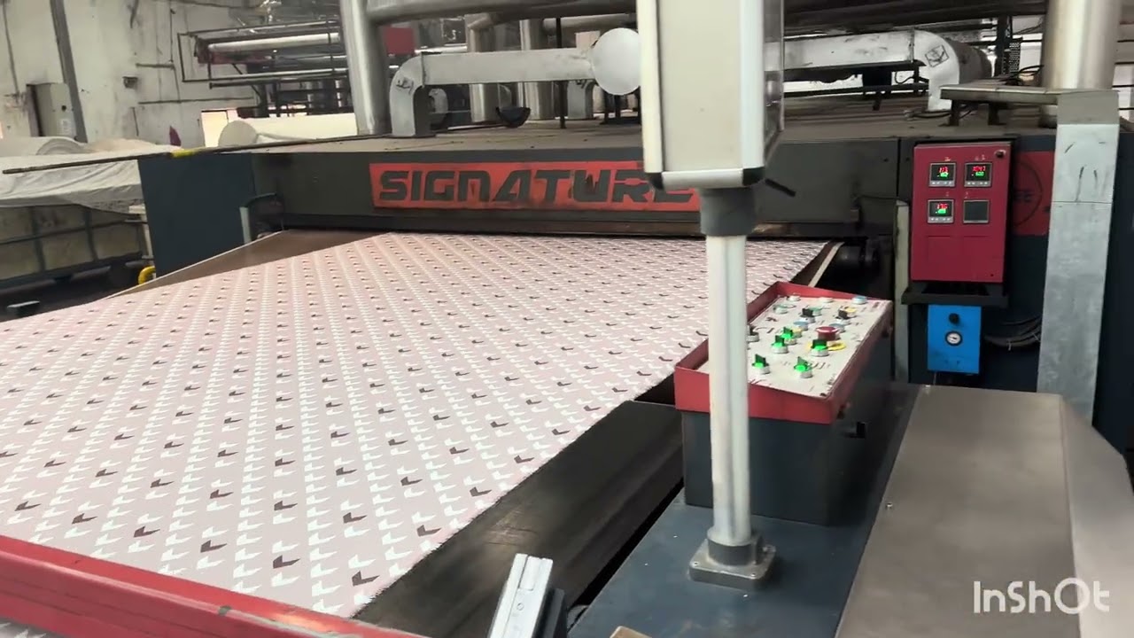 Rotary screen printing #rotarymachine #printing #printindustry #printingmachine #rotarymachine 