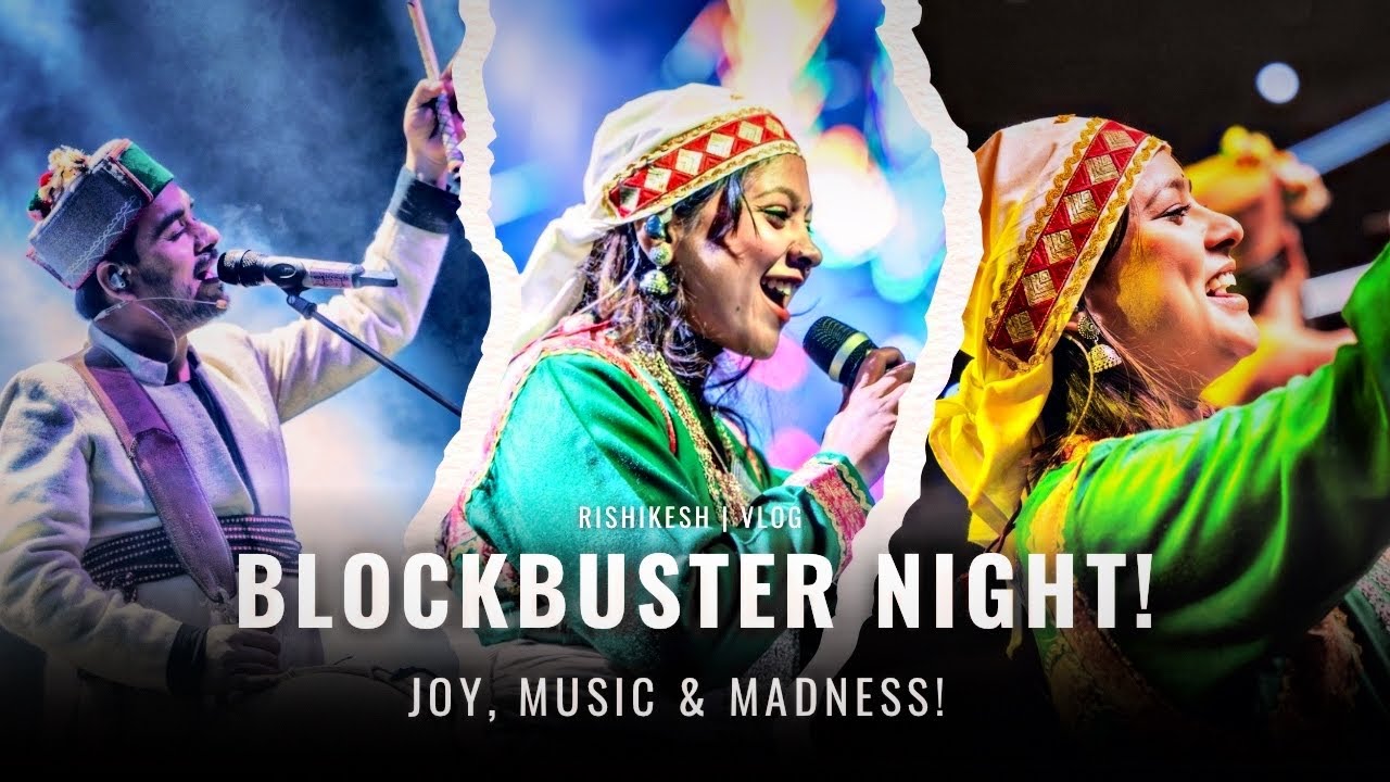 “Rishikesh — भीड़ संभली, दिल नहीं… BLOCKBUSTER Night! ✨🎶🔥” #vlog #pandavaas #happynewyear #2026 