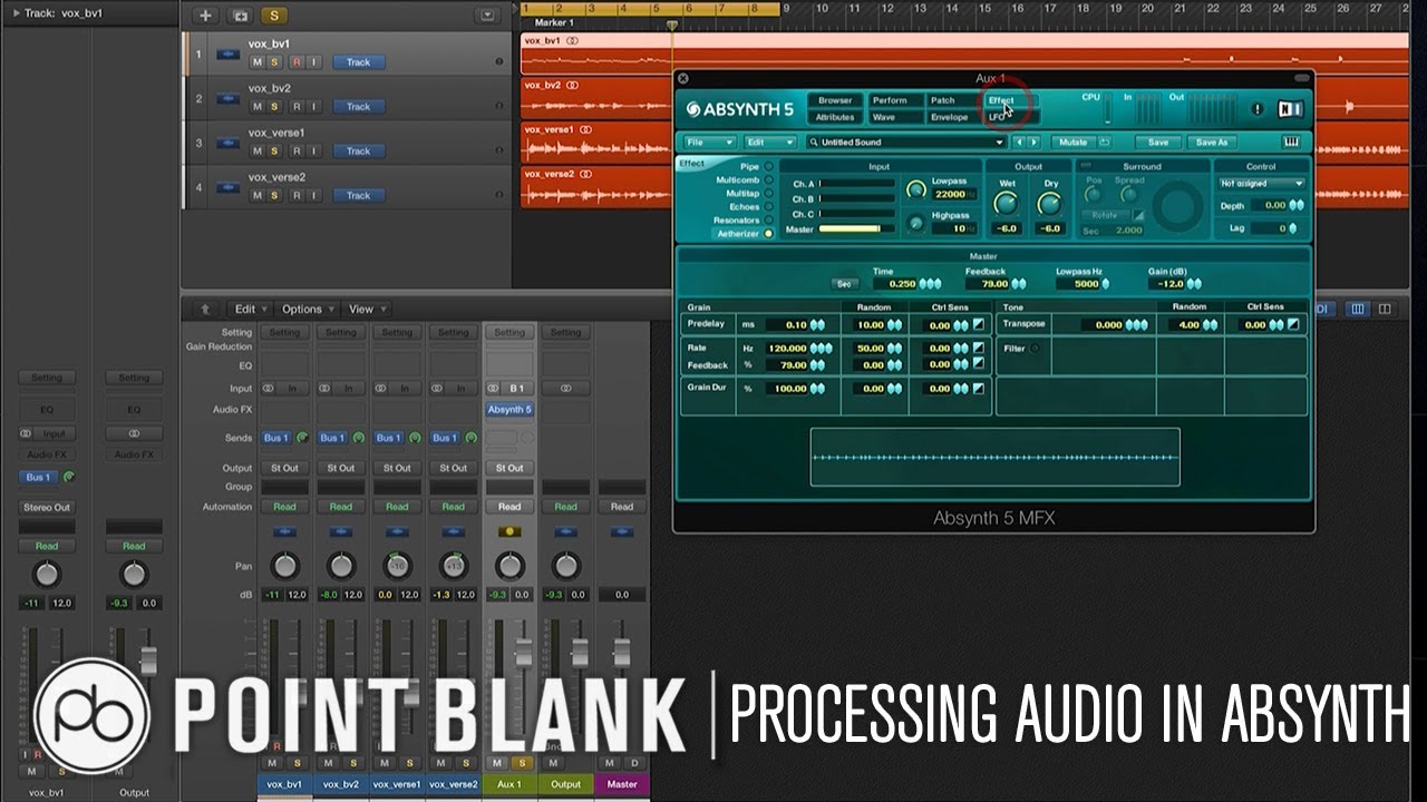 Sound Design Tutorial: How to Process External Audio in Absynth