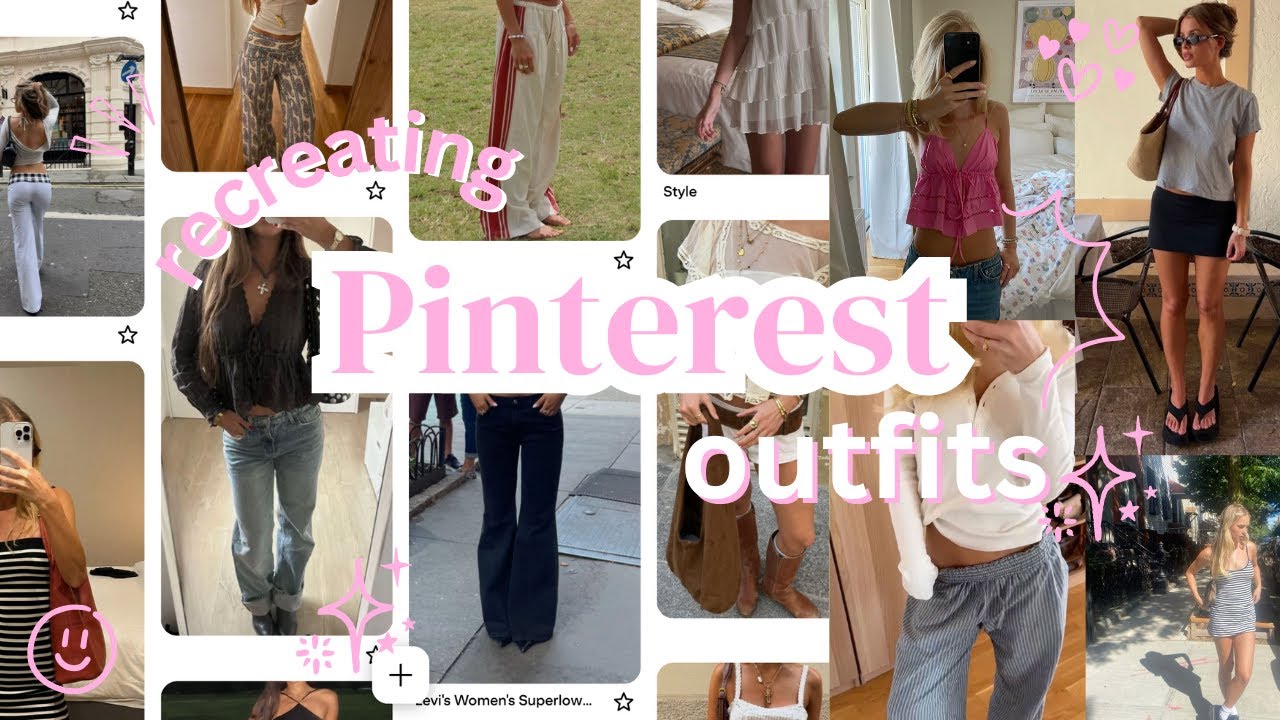 recreating PINTEREST outfits from my closet