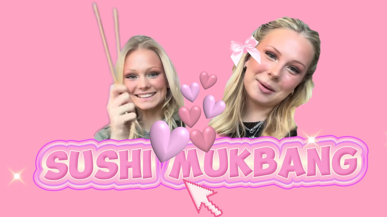 Sushi Mukbang med emoemy & Julia!!💝