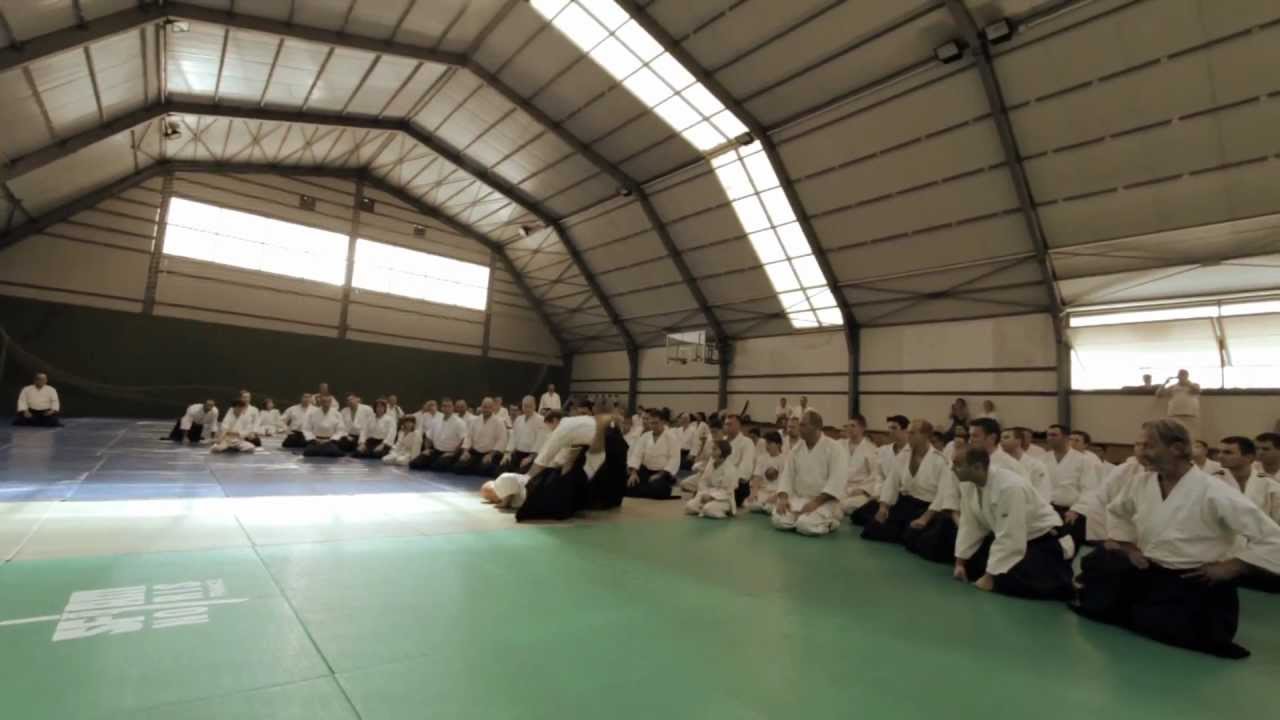 Second lesson,Christian Tissier 7.Dan Aikikai Hombu, Stage in Belgrade, Serbian Aikido Federation.