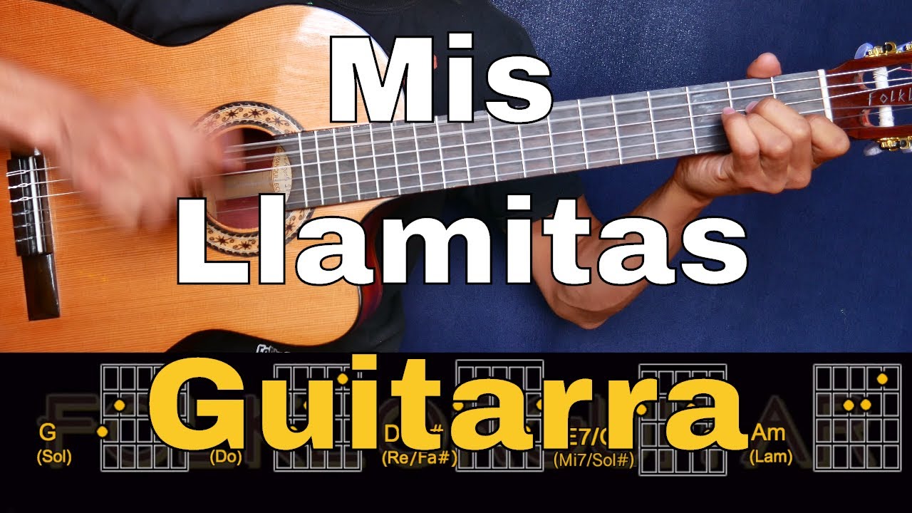 Mis llamitas - Inti Illimani tutorial de Guitarra