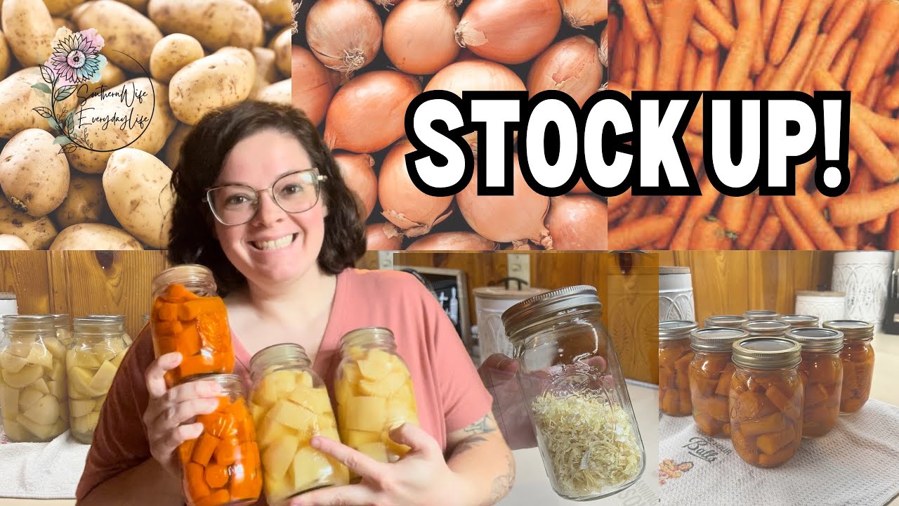 How to have FRESH PRODUCE ALL WINTER LONG || Stocking up for Winter