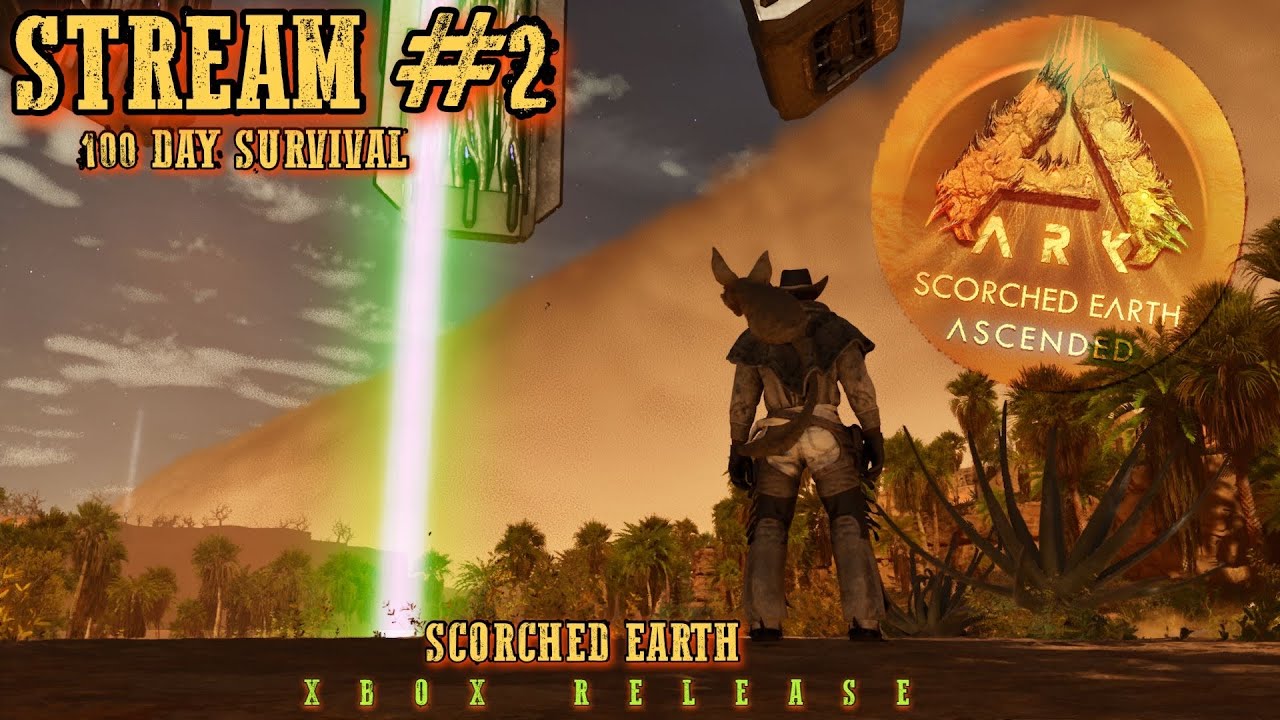 Can I SURVIVE 100 Days On SCORCHED EARTH Live?! | ARK Survival Ascended-(STREAM 2)
