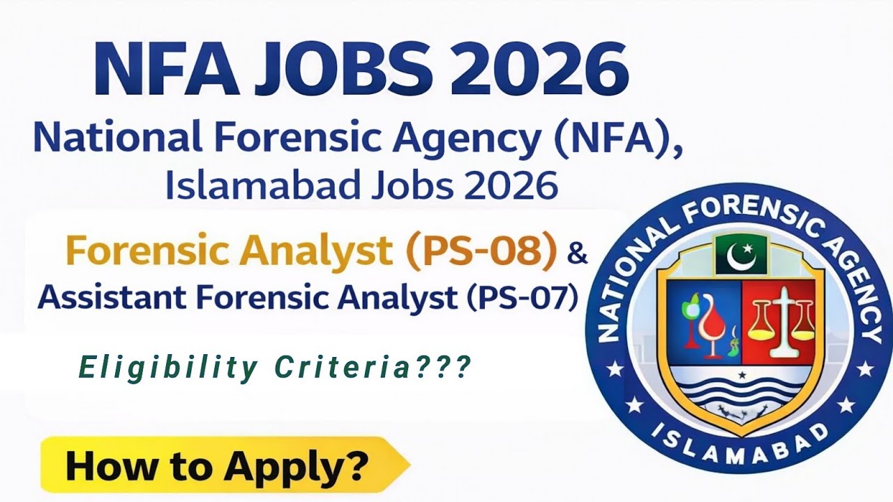NFA New Ad. 2026|Forensic & Assistant Forensic Analyst Vacancies|Eligibility Criteria|How to Apply?