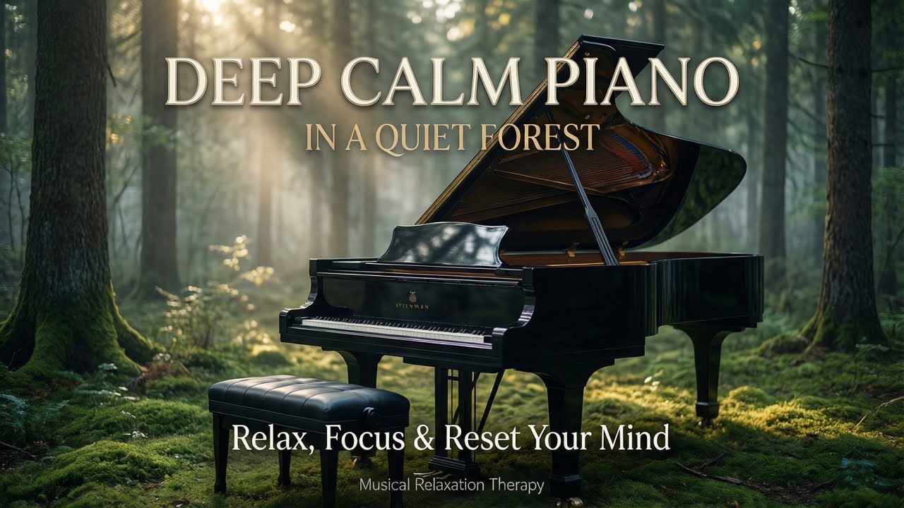 Deep Calm Piano in a Quiet Forest | Relax, Focus & Reset Your Mind 24/7