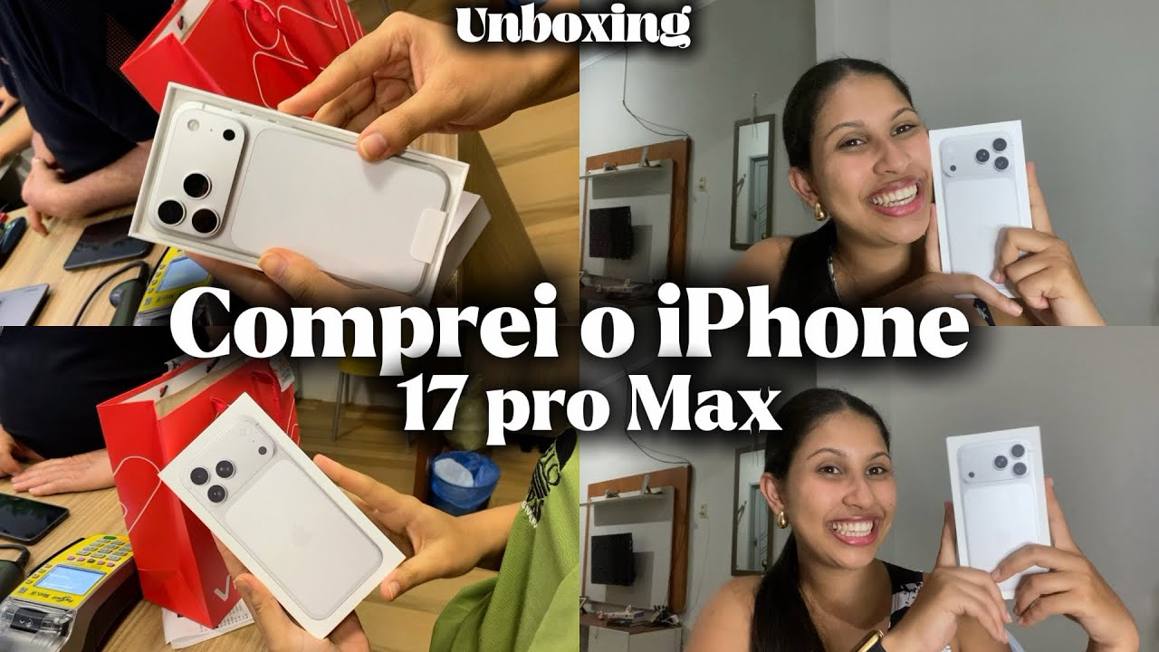 Unboxing do iPhone 17 pro MAX, primeiras impressões, meu maior investimento p/ o canal ~vlog~