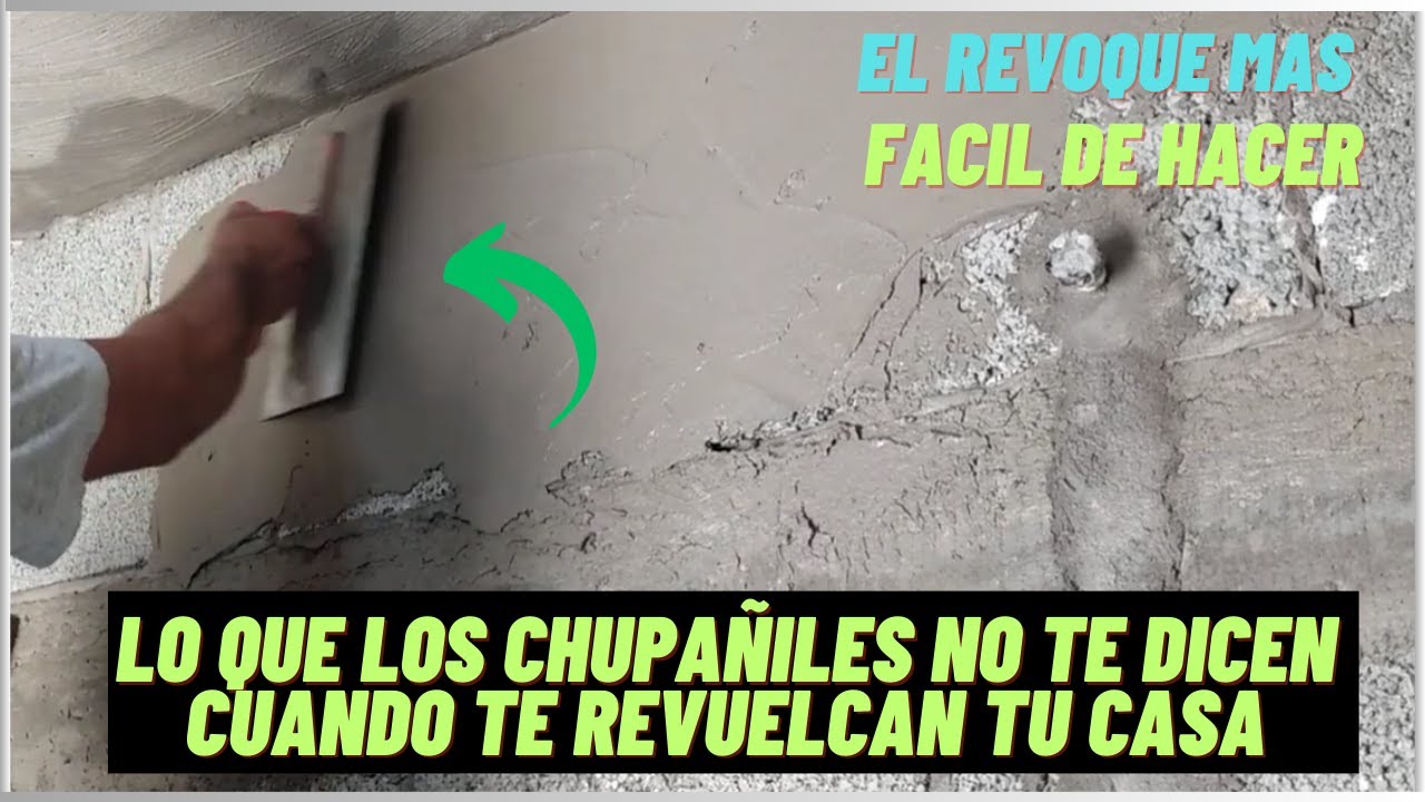 Cómo revocar con llana.