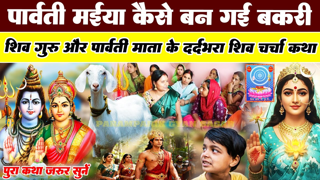 पार्वती मईया कैसे बन गई बकरी | दर्दभरा शिव चर्चा कथा | shiv charcha katha | Paramparik Gyan Sagar