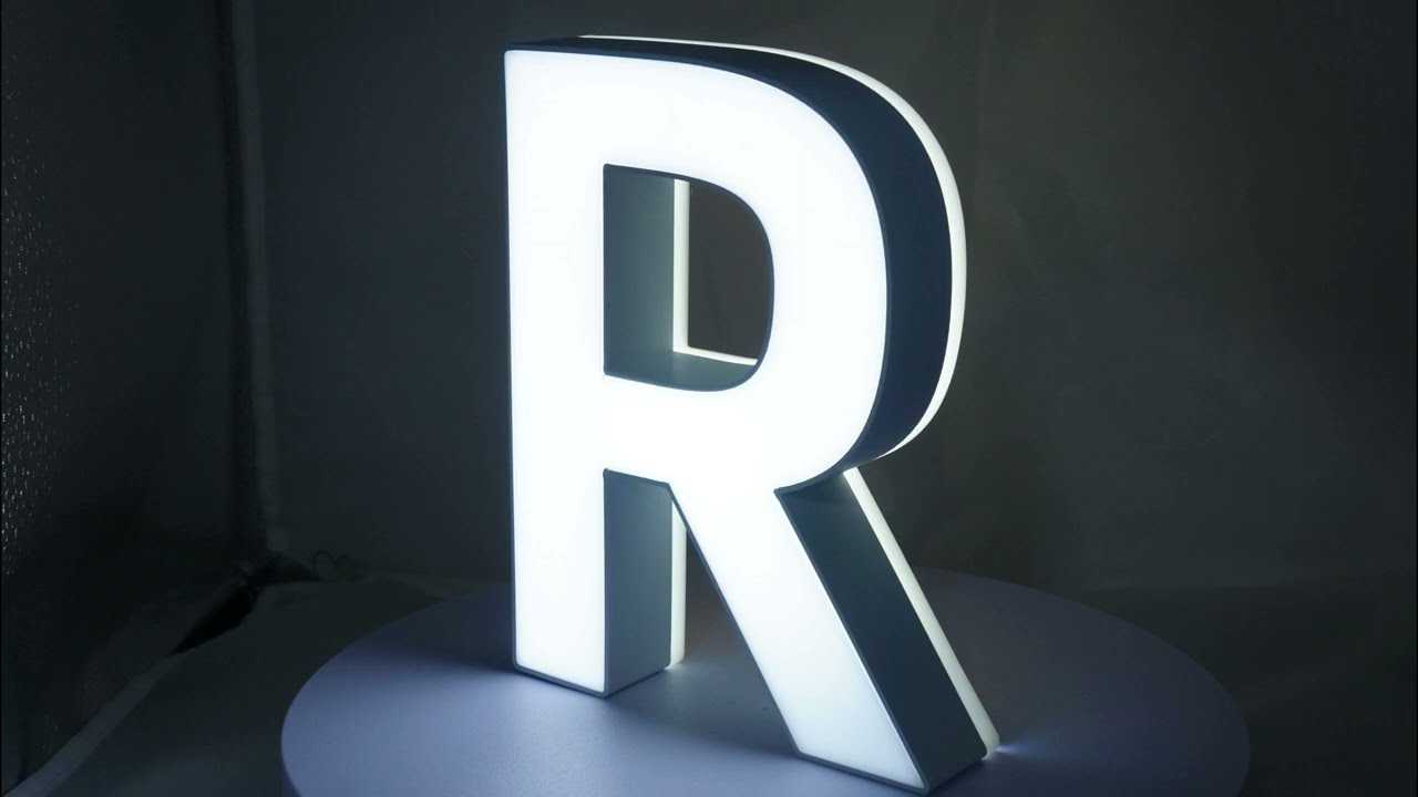 3D Printing Face/Back-Lit LED Channel Letter with Acrylic Face