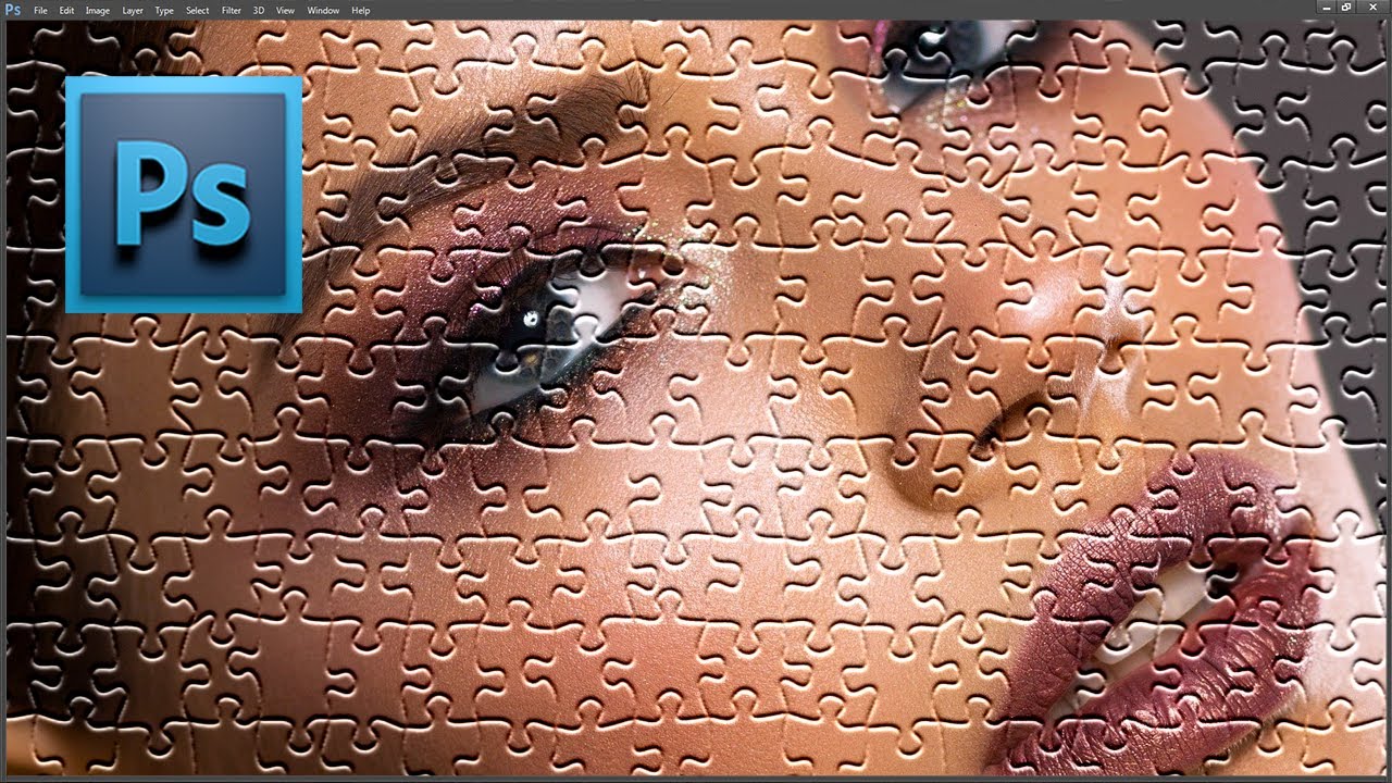 COMO FAZER O EFEITO QUEBRA CABEÇA (PUZZLE) DE FORMA SIMPLES NO PHOTOSHOP