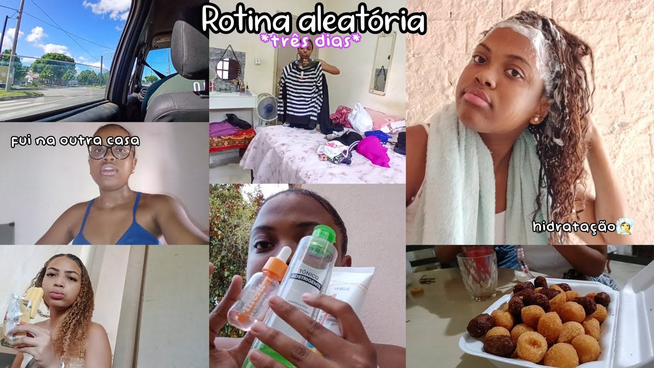 Rotina aleatória:fui na outra casa,arrumei meu guarda-roupa,hidratei meu cabelo..