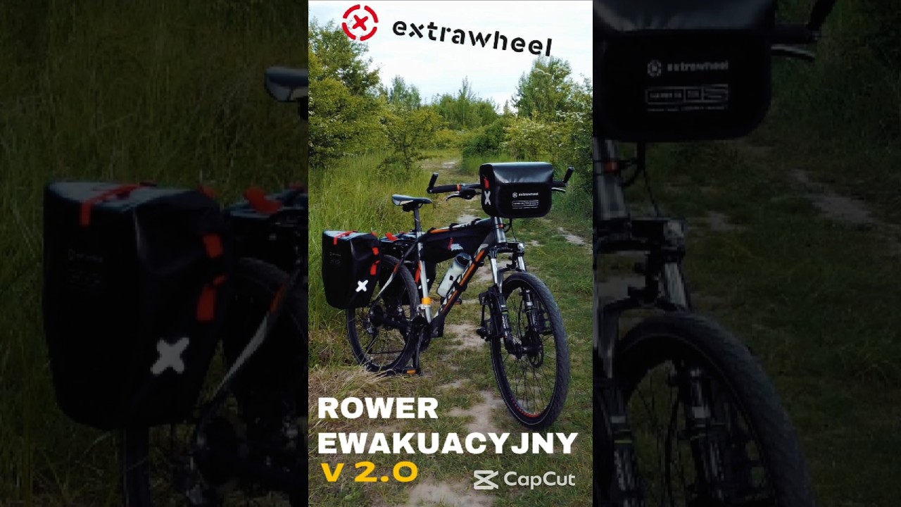 Rower ewakuacyjny V2.0. Extrawheel - polskie sakwy rowerowe @extrawheel
