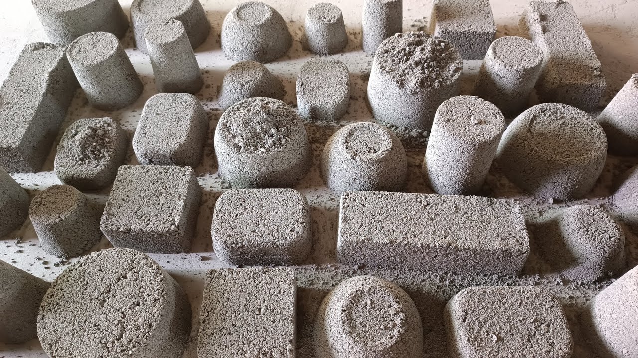 👉New Happy Birthday🎉🎂 @saleemahmed5319 With 12 Different Shapes Grey Concrete 😷 Dry Floor Crumbling
