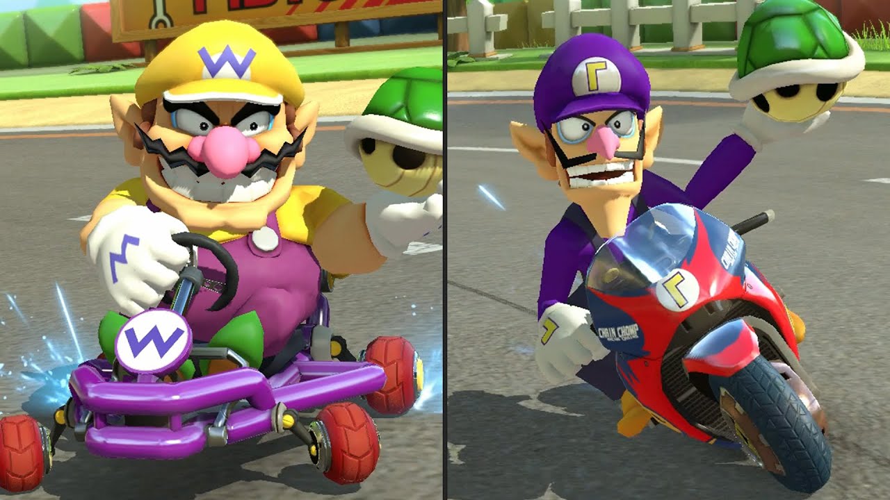 Mario Kart 8 Deluxe - Wario Vs Waluigi (4 Courses)