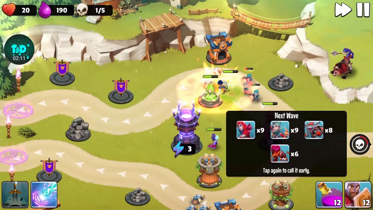 Castle Creeps TD: Chapter 7 - Lv28: End of the Road ( 3 Stars Without Sentinel )