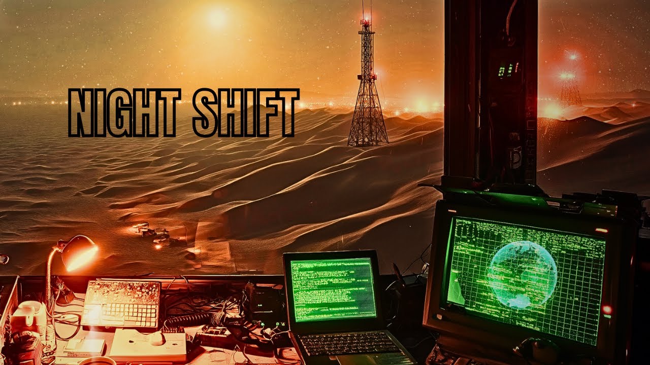 Night Shift at a Desert Watchtower 🌙 Remote Ambience for Sleep & Study