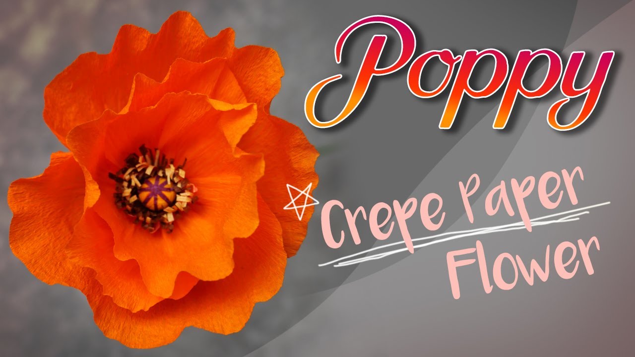 HOW TO MAKE A POPPY 이화명장 주름지 꽃 공예 : 양귀비