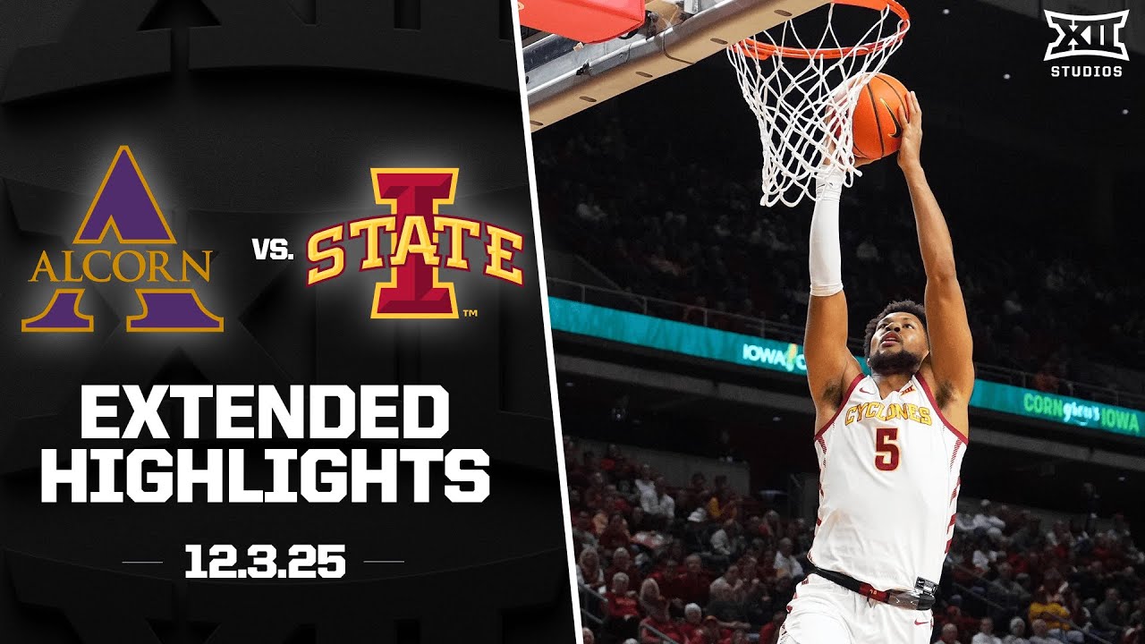 Alcorn State vs. #10 Iowa State Extended Highlights | 2025-26 Big 12 Men's Basketball