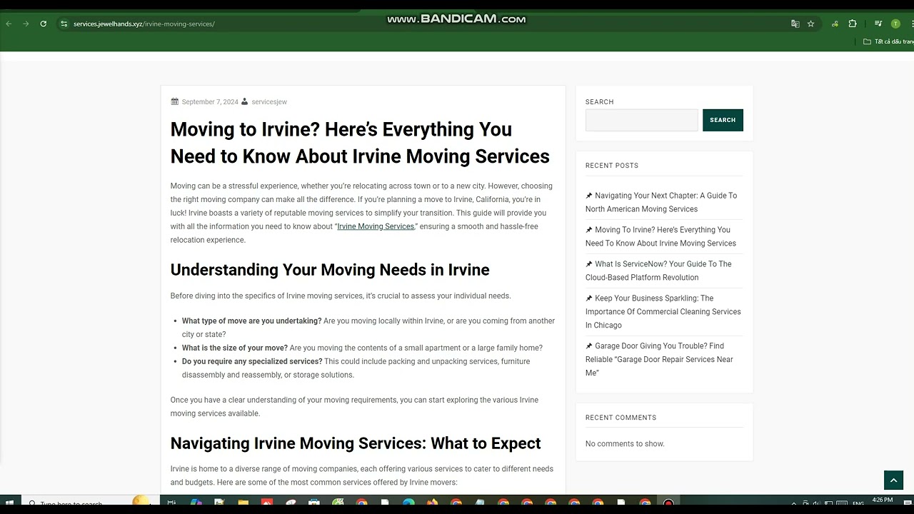 Moving to Irvine? Here&rsquo;s Everything You Need to Know About Irvine Moving Services