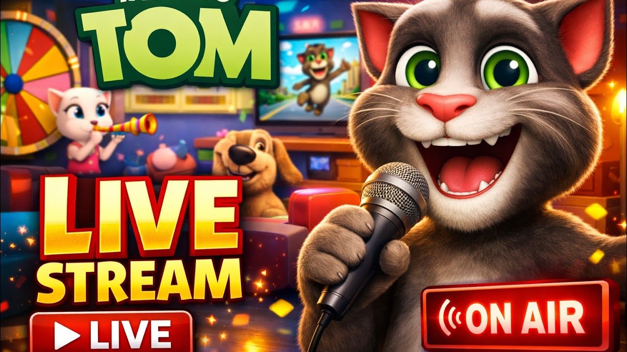 LIVE – Talking Tom is Talking to Everyone 😱 | Non-Stop Fun