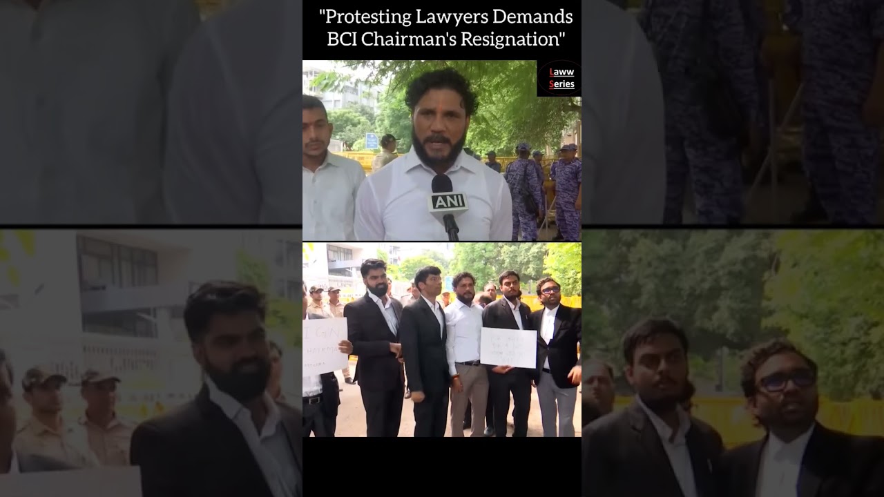 Protesting Lawyers Demand BCI Chairman's Resignation | #BCI #BarCouncilofIndia #MananKumarMishra