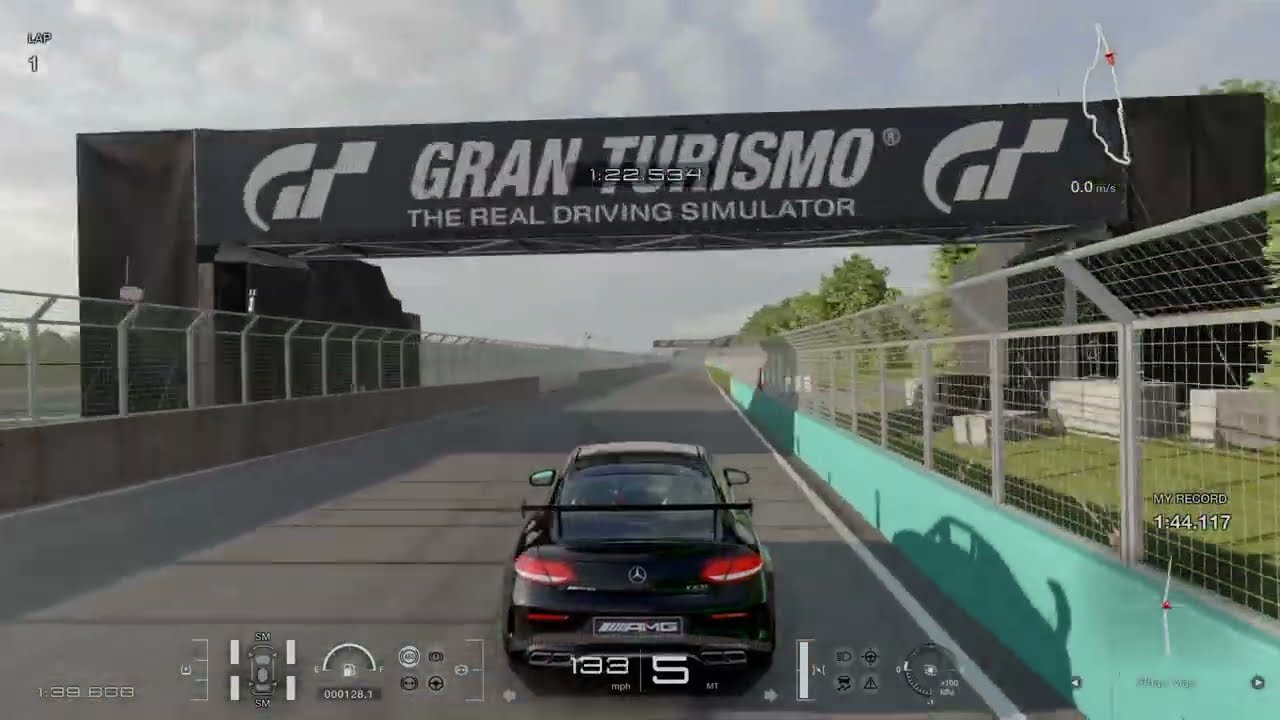 GT7 CVG Lap Time Challenge Gold Time using Mercedes AMG C63 S 1.44.117