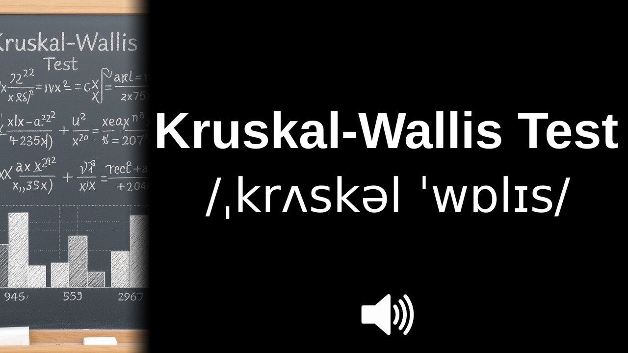 How to pronounce Kruskal-Wallis Test (CORRECTLY!)