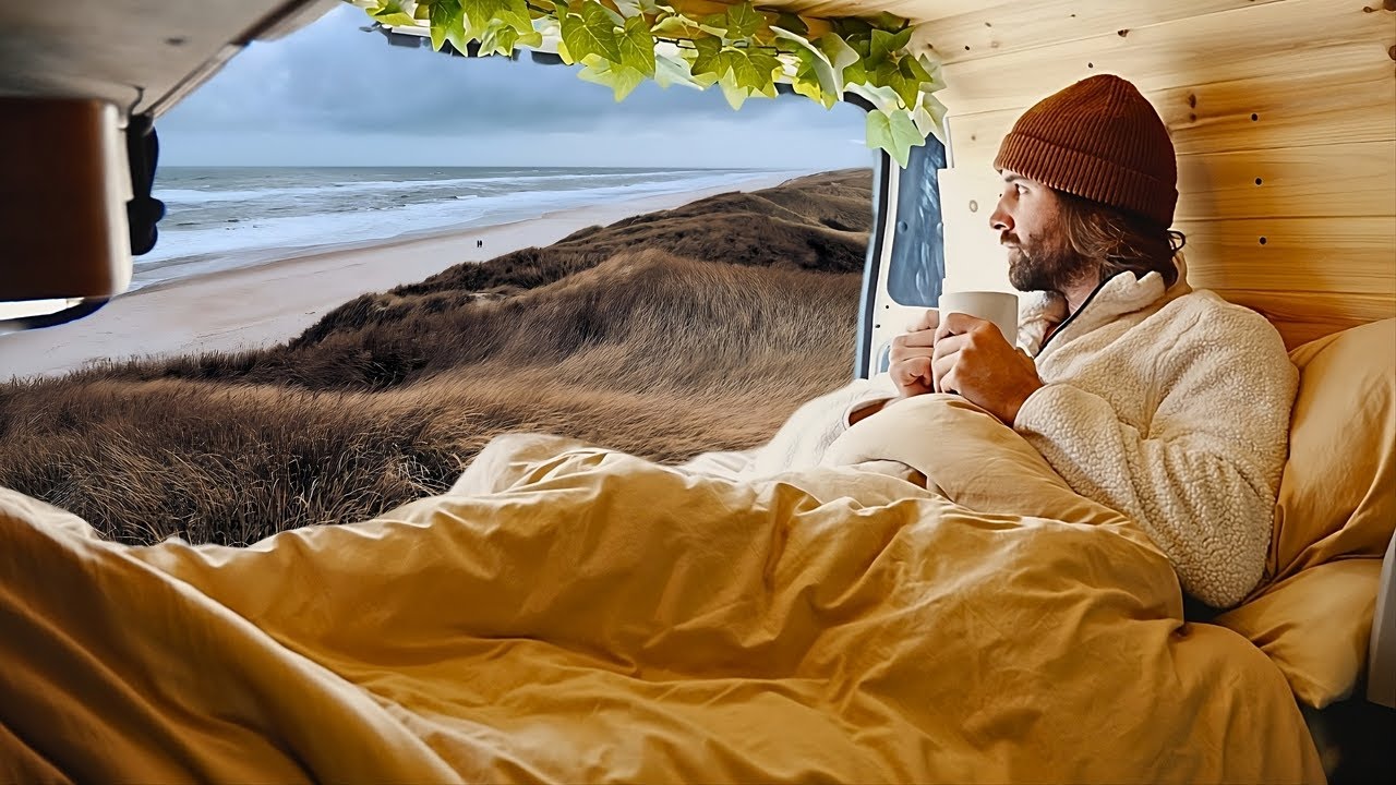 A Cozy Beachside Evening in My Van